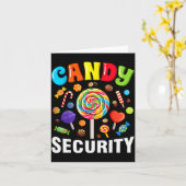 Candy Security Funny Halloween Costume Karte (Gelbe Blume)