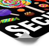 Candy Security Funny Halloween Costume Poster (Ecke)