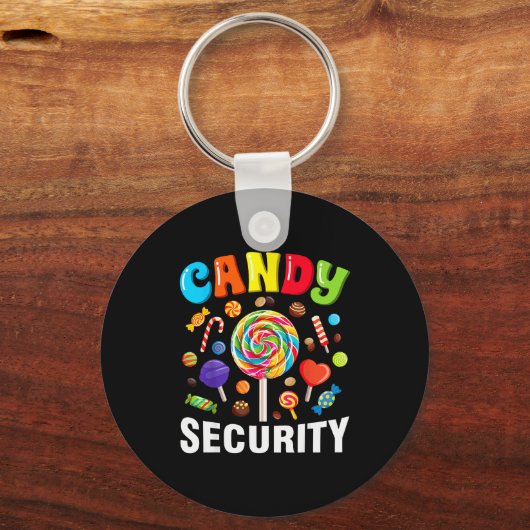 Candy Security Funny Halloween Costume Schlüsselanhänger (Vorderseite)