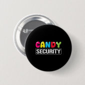 Candy Security Funny Halloween Kostüm Kinder Jungs Button (Vorne & Hinten)