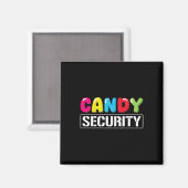 Candy Security Funny Halloween Kostüm Kinder Jungs Magnet (Vorderseite/Rückseite)