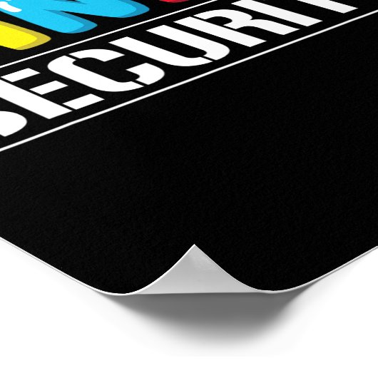 Candy Security Funny Halloween Kostüm Kinder Jungs Poster (Ecke)