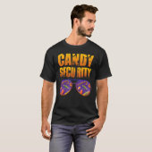 Candy Security  Halloween Costume Man Dad Big brot T-Shirt (Vorne ganz)