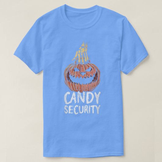 Candy SecurityHalloween Apparel Funny Halloween 32 T-Shirt (Design vorne)
