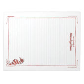 Candy Seepferd Lined Notizblock (Vorderseite)