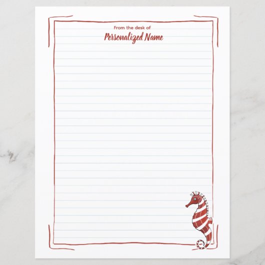Candy-Seepferd-Papier (Vorderseite)