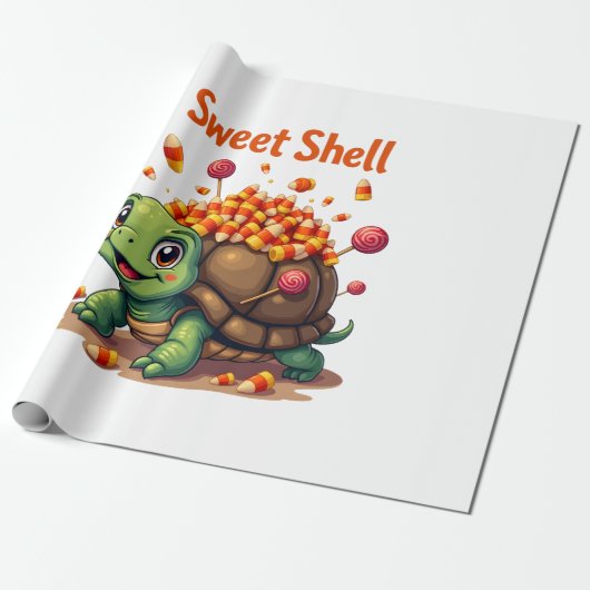 Candy Shell Turtle Geschenkpapier (Ungerollt)