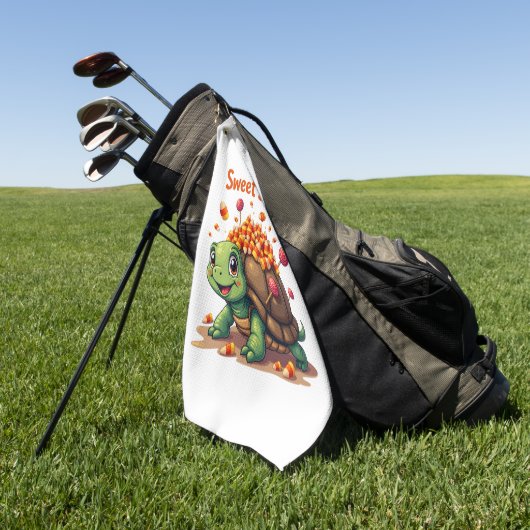 Candy Shell Turtle Golfhandtuch (Gras)
