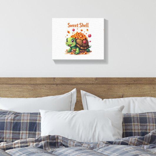 Candy Shell Turtle Leinwanddruck (Insitu (Schlafzimmer))