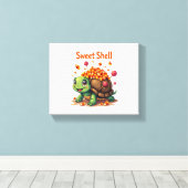 Candy Shell Turtle Leinwanddruck (Insitu (Holzboden))