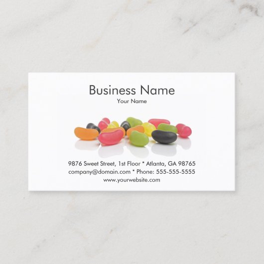 Candy Shop Business Card Visitenkarte (Vorderseite)