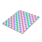 Candy shop diagonal checkerboard pattern fliese (Seite)