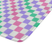 Candy shop diagonal checkerboard pattern schneidebrett (Ecke)