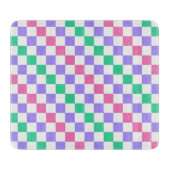 Candy shop diagonal checkerboard pattern schneidebrett (Vorderseite)