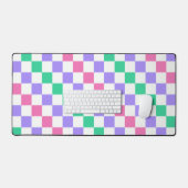 Candy shop diagonal checkerboard pattern schreibtischunterlage (Tastatur & Maus)