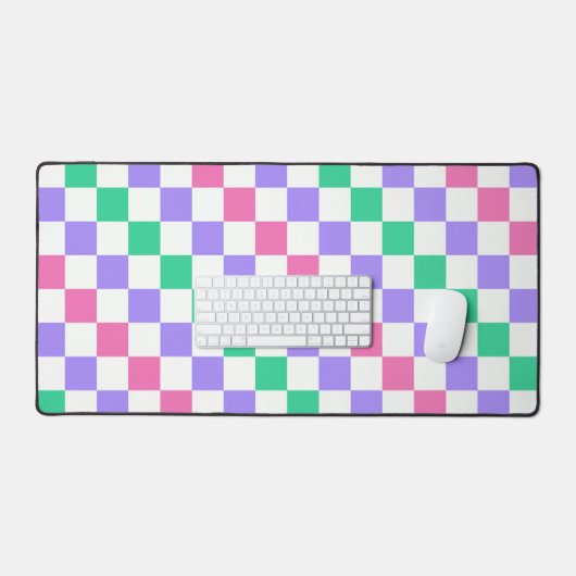 Candy shop diagonal checkerboard pattern schreibtischunterlage (Tastatur & Maus)
