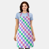 Candy shop diagonal checkerboard pattern schürze (Getragen)