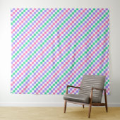Candy shop diagonal checkerboard pattern wandteppich (Beispiel (Horizontal))