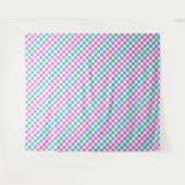 Candy shop diagonal checkerboard pattern wandteppich (Vorderseite (Horizontal))