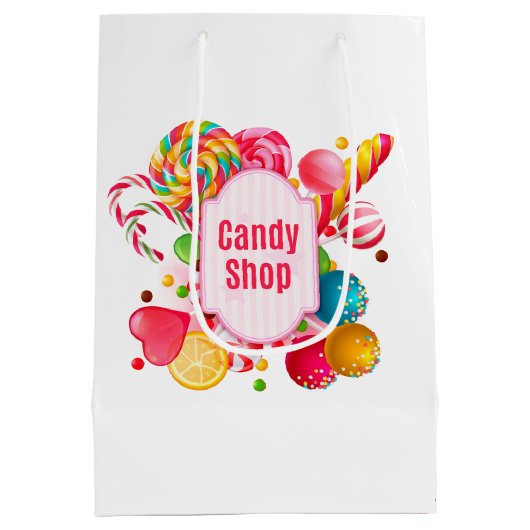 Candy Shop Geschenktasche Mittlere Geschenktüte (Rückseite)
