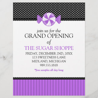 Candy Shop Grand Opening Ankündigung Flyer