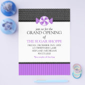 Candy Shop Grand Opening Ankündigung Flyer (Einzeln)