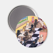 Candy Shop Labradors Magnet (Vorderseite/Rückseite)