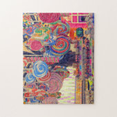 Candy Shop Lollipop Tree Süßigkeiten Puzzle (Vertikal)