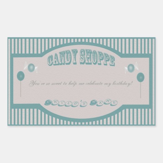 Candy Shoppe Stickers - Aquamarin (Vorderseite)