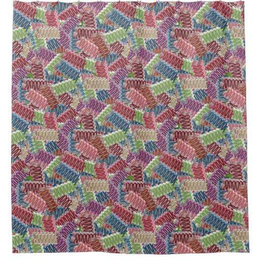 Candy-SHOWER CURTAIN Duschvorhang (Vorderseite)