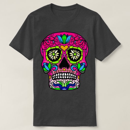 Candy Skull Blue T-Shirt (Design vorne)
