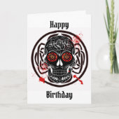 Candy Skull Gothday Card Karte (Vorderseite)