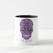 CANDY SKULL, LIEBE UND TOD, HALLOWEN TASSE (Zentrum)