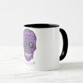 CANDY SKULL, LIEBE UND TOD, HALLOWEN TASSE (VorderseiteRechts)
