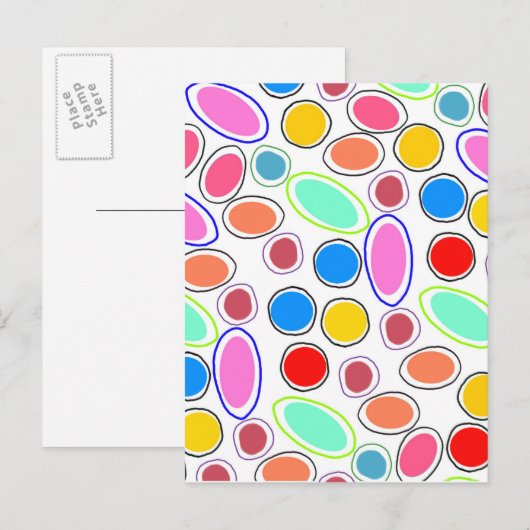 Candy Spots Postkarte (Vorne/Hinten)