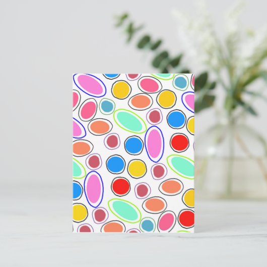 Candy Spots Postkarte (Stehend Vorderseite)
