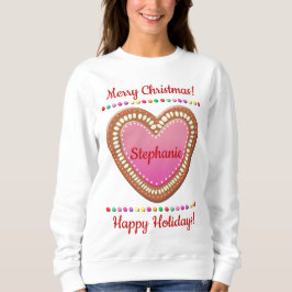 Candy-Sprinkled German Gingerbread Herz Sweatshirt