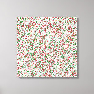 Candy Sprinklen mit Punkten Canvas Print, White Leinwanddruck