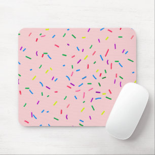 Candy Sprinkles auf rosa Mousepad
