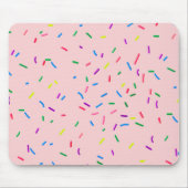 Candy Sprinkles auf rosa Mousepad (Vorne)