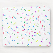Candy Sprinkles auf Weiß Mousepad (Vorne)