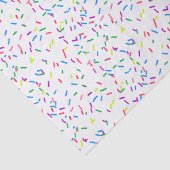 Candy Sprinkles auf Weiß Seidenpapier (Detail)