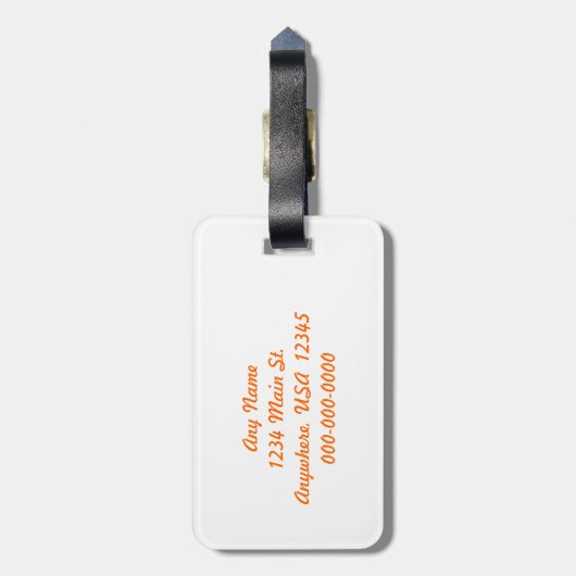 Candy Sprinkles Gepäckmarke Gepäckanhänger (Rückseite vertikal)