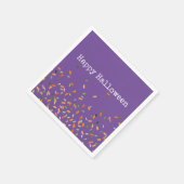 Candy Sprinkles Happy Halloween Orange Green Serviette (Ecke)