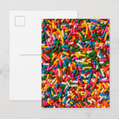 Candy Sprinkles Postkarte (Vorne/Hinten)