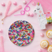 Candy Sprinkles Rainbow Ice Creme Paper Tellers Pappteller (Party)