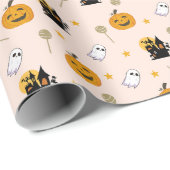 Candy Star Halloween Geschenkpapier (Rolleneckpunkt)