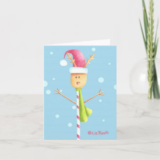 Candy-Stick-Rentier - Karte von Liz Revit