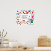 "Candy Store at the Edge of the Galaxy" Poster (Küche)