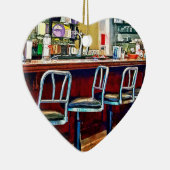 Candy Store mit Soda Fountain Keramik Ornament (Rechts)